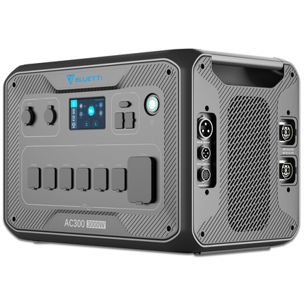 Зарядна станція Bluetti  AC300+2xB300, 3000 Вт, 6144 Вт*год (електростанція для дому, ДЖБ, UPS)Зарядна станція Bluetti  AC300+2xB300, 3000 Вт, 6144 Вт*год (електростанція для дому, ДЖБ, UPS)[image_num]