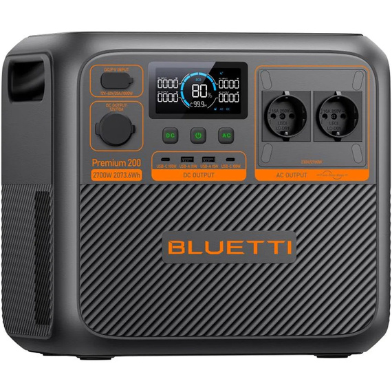 Зарядная станция Bluetti Premium 200 V2, 2700 Вт, 2073 Вт*ч (электростанция для дома, UPS, ИБП) EUЗарядная станция Bluetti Premium 200 V2, 2700 Вт, 2073 Вт*ч (электростанция для дома, UPS, ИБП) EU[image_num]