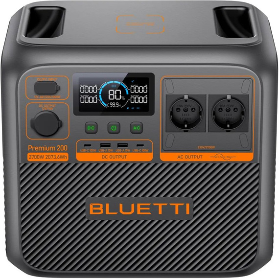 Зарядная станция Bluetti Premium 200 V2, 2700 Вт, 2073 Вт*ч (электростанция для дома, UPS, ИБП) EUЗарядная станция Bluetti Premium 200 V2, 2700 Вт, 2073 Вт*ч (электростанция для дома, UPS, ИБП) EU[image_num]