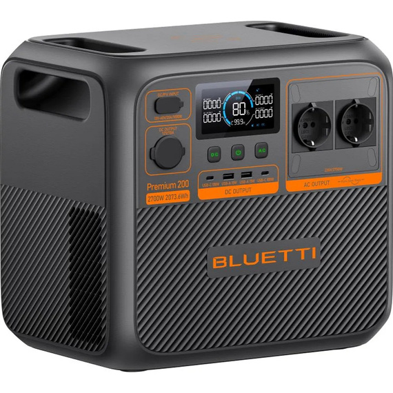 Зарядная станция Bluetti Premium 200 V2, 2700 Вт, 2073 Вт*ч (электростанция для дома, UPS, ИБП) EUЗарядная станция Bluetti Premium 200 V2, 2700 Вт, 2073 Вт*ч (электростанция для дома, UPS, ИБП) EU[image_num]