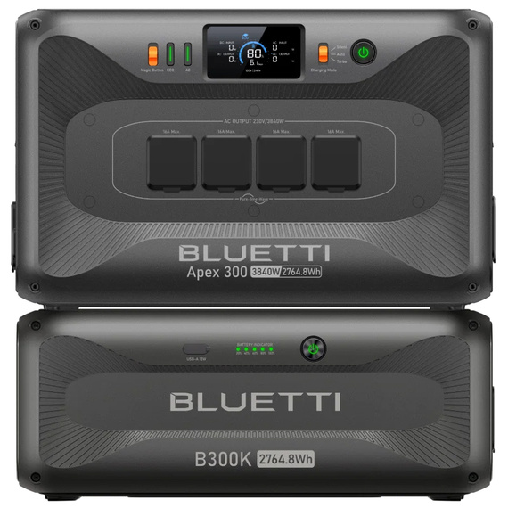 Зарядная станция Bluetti Apex 300+B300K, 3840 Вт, 5530 Вт*ч